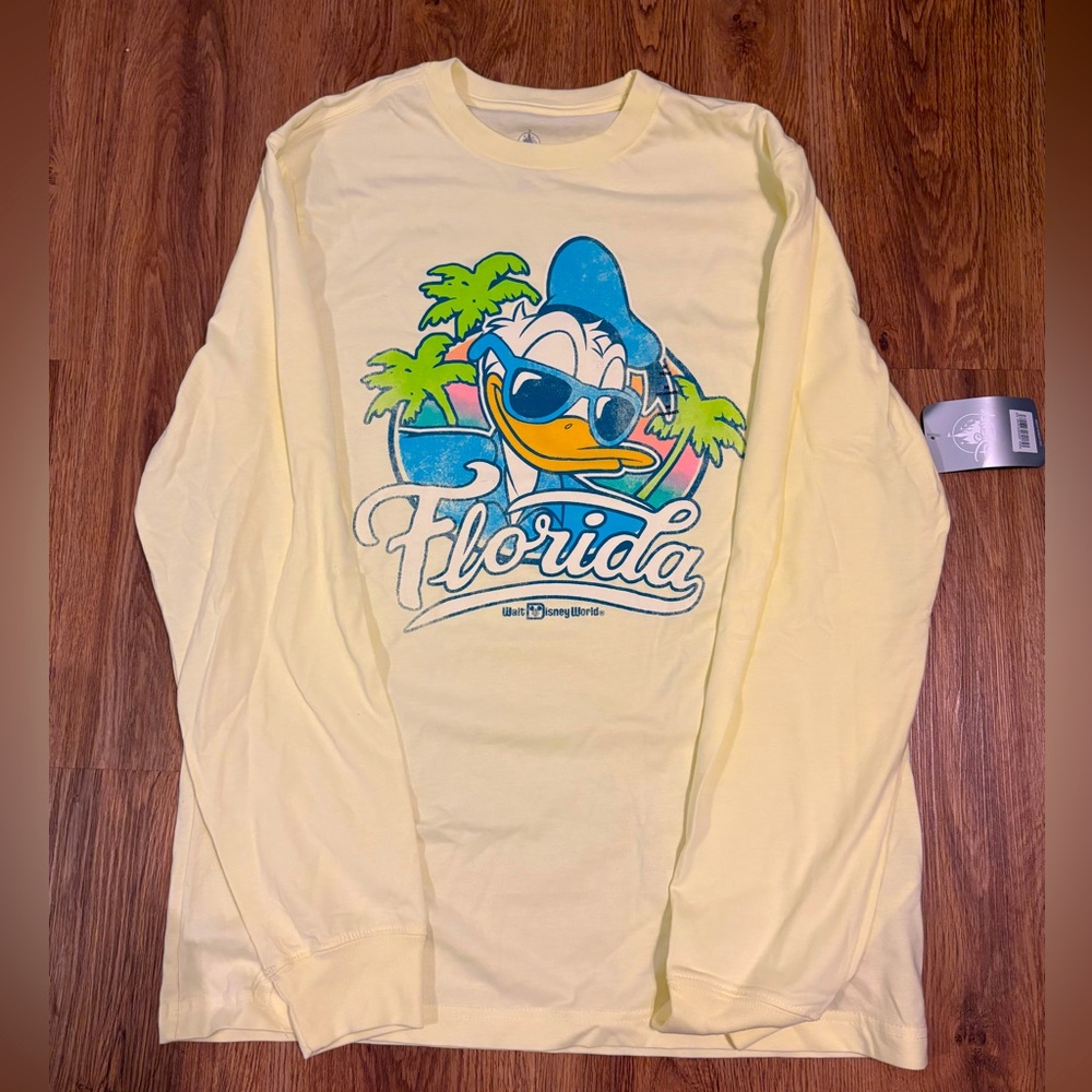 Disney Donald Duck Florida adult long sleeve tshirt